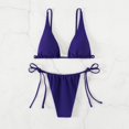 thumbnail image 5 of Gibobby Trajes de Baño para Mujer Traje de baño de dos piezas sexy para mujer de verano Traje de baño de playa sin espalda Bikini(Azul,G), 5 of 5