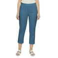 thumbnail image 5 of Turtle Bay New York Women’s Pull-On Stretch Denim Capris – Elastic Waist, Lightweight Cotton Blend with Pockets (Plus Sizes), 5 of 11