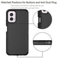 thumbnail image 6 of For Motorola Moto G Power 5G 2024 Case, Defender Phone Case For Moto G Power 5G 2024 6.7",Takfox Heavy Duty Shockproof Rugged Rubber Full Body Protective, 3 in 1 Hybrid Bumper Cover (Black), 6 of 8