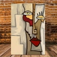 thumbnail image 6 of 1pc Picasso-Inspired Abstract Face Landscape Canvas Wall Art - 12x18 Inch Modern Cubist Design with Vibrant Colors, Wrapped Canvas Frame & Hook Installation for Living Room Home Decor, 6 of 8