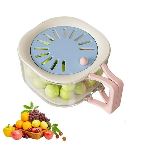 2 In 1 Draining Basket, Multifunctional Fruit And Vegetable Washing Bowl with Folding Handle