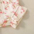 thumbnail image 4 of KPOPLK Toddler Girl Outfits Baby Girl Summer Clothes Sleeveless Ruffle Dress Tops and Shorts Clothing Sets 12M-4Y(18-24 Months,Beige), 4 of 8