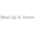 thumbnail image 1 of Disc Player Sports Shut Up &amp; Throw Vinyl Decal Sticker - Long, 1 of 3