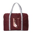 thumbnail image 1 of Bolsa de almacenamiento de ropa de equipaje plegable, bolso de mano portátil de gran capacidad con letras de oro rosa, organizador impermeable, bolsa de Viaje Unisex, 1 of 4