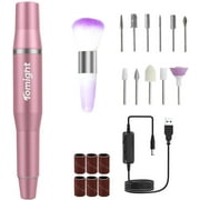 Tomight Portable Electric Nail Drill, with 11Pcs Drill Bits Professional Nail File Machine Kit for Acrylic, Gel Nails Manicure Pedicure Polishing, or Shaping, Removing Acrylic Gel Nails