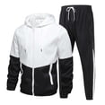 thumbnail image 2 of Blekii Men's Lightweight Tracksuit Set, Couples Matching Sportswear Two-Piece, Breathable Spring Fall Loungewear, Casual Gym Running Outfit, Comfortable Coordinated Set, Perfect, 2 of 4