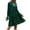 Green, variant on Maean Women’s Velvet Long Sleeve Dress Casual Fall V Neck A Line Flowy Formal Wedding Party Mini Dresses