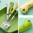 thumbnail image 4 of Dream Lifestyle Stainless Children Safe Utensil, Cartoon Dinosaur Baby Fork and Spoon, No BPA Food Grade Flatware with Round Handle for Kids and Toddler, 4 of 8