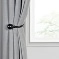 thumbnail image 2 of Deco Window Round Medallion Black Matt Curtain Holdbacks (2 Count), 2 of 5