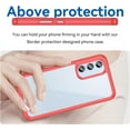 thumbnail image 2 of Case for Samsung Galaxy A54 5G Phone Case Slim Dropproof [Defend from Drop/Scratch/Slip/Fingerprint] Clear Acrylic Hard Back Soft TPU Bumper Hybrid Phone Cover for Samsung Galaxy A54 5G-Red, 2 of 16