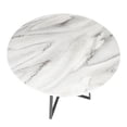 thumbnail image 6 of Cosmo Contemporary Dining Table in Black Metal and White Marble Top by LumiSource, 6 of 8