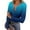 Sky Blue, variant on Henley Long Sleeve Shirts for Women Stretch Crewneck Button Down Tops Casual Basic Ribbed Knit Tee Shirts