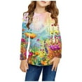 thumbnail image 2 of LFEOOST Toddler Boys Girls Long Sleeve T-Shirts Unisex Kids Cotton Basic Round Neck Top Tee Birthday Gifts for Teen Girls Multicolor 9 Years, 2 of 6