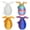 Set C, variant on Set of 4 3D Printed Dragon Eggs with Dragon Inside Wings Movable Crystal Dragon Easter Gift Ornament