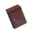 thumbnail image 1 of maskred Rust-proof Mailbox 22x6.5x30cm Wall Mounted Mail Secure Box Case Brown, 1 of 6