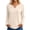 Khaki, variant on Bmisegm Long Sleeve Tops for Women V Neck Casual Blouse Loose Fit Solid Color Tops Everyday Womens Tops Yellow XL
