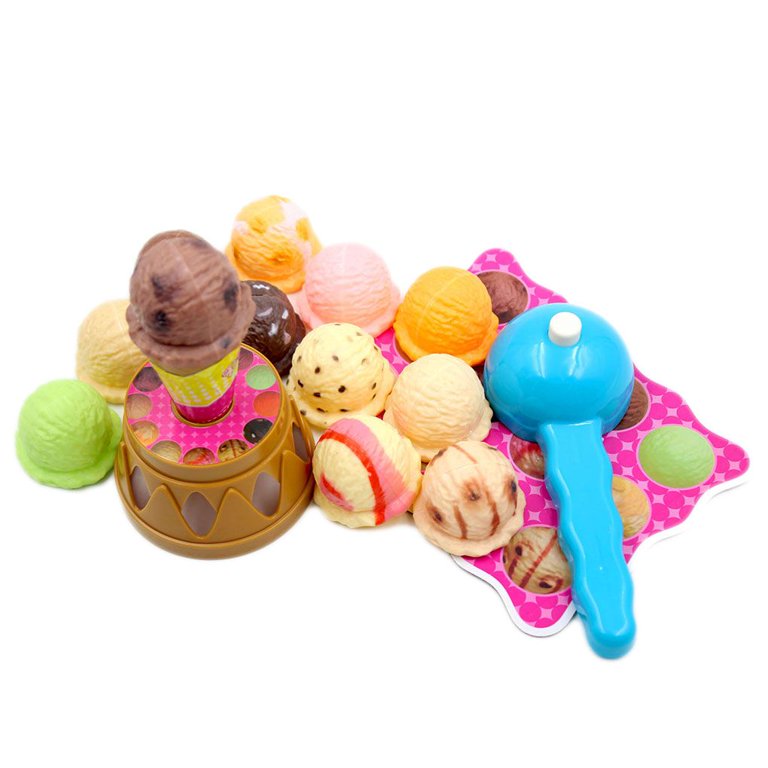 Pretend Ice Cream Set Ice Cream Stack Up Play Toy Children, 42 OFF