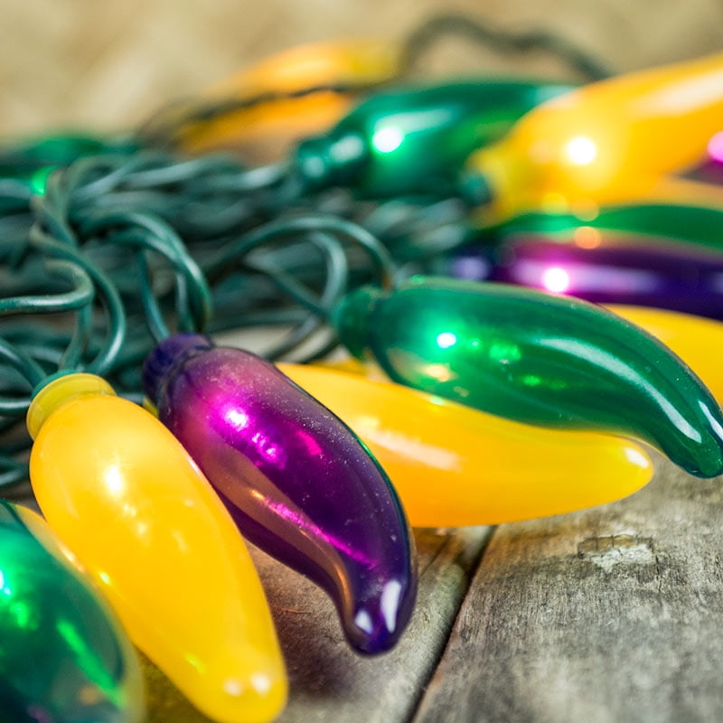 mardi gras fun purple pepper