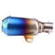 thumbnail image 4 of Silenciador universal para motocicleta, tubo de escape, punta de tubo de escape, acero inoxidable, medio azul, 4 of 8