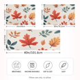thumbnail image 2 of Yayeee Pillowcase Standard Size Set of 2 Satin Wrinkle Resistant Pillow Case, Hand Drawn Autumn Leaves, 2 of 7