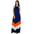 thumbnail image 2 of Bimba Women Halter Neck Long Maxi Dress Chic Beach Wear Classic Summer Clothing, 2 of 9