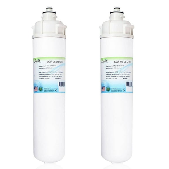 Swift Green Filters SGF-96-28 CTO Compatible Commercial Water Filter for EV9617-16, (Pack of 2)