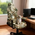 thumbnail image 2 of SCRAWLGOD Camo Hunting Forest Deer Print Print Gaming Chair Slipcover, 4 Pieces Stretchable Rotating Chair Slipcovers with Armrest Cover Dustproof Reclining Gaming Seat Covers with Zipper, 2 of 7