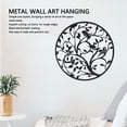 thumbnail image 4 of Arte De La Pared Del árbol De La Vida, Forma Redonda Decorativa Del Arte De La Pared Del Metal Del árbol De La Vida De 11,81 Pulgadas Para El Dormitorio, 4 of 7