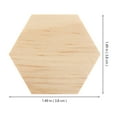 thumbnail image 2 of Hemoton 25PCS Unfinished Wood Hexagon Unpainted Wood Hexagon Cutout Wood Hexagon Shaped Slices Ornaments for Wedding DIY Supplies 38mm, 2 of 8