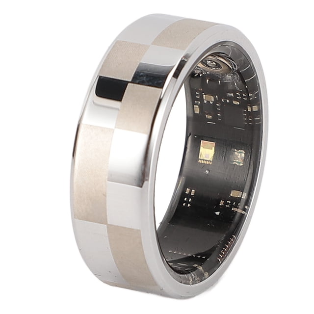 Sports Ring, Health Smart Ring Control 5ATM Water Proof Built In Sports Game Feature Aluminum Alloy Long Battery Life for Exercise 8#,9#,10#,11#