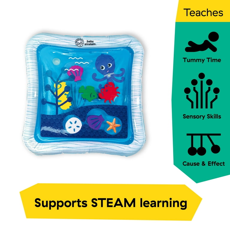 Baby Einstein Octopus Water Play Mat with Safety Fill Line Activity Sensory Toy for Babies Ages Newborn and up Blue