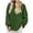 Army green, variant on Autumn Winter Women's Long Sleeved Elegant High Neck Round Neck Bat Oversized Sweater Autumn Ribbed Knit Casual Jacket Tops