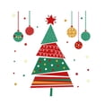 thumbnail image 1 of Árbol de Navidad Diy etiqueta de la pared arte extraíble calcomanía papel tapiz decoración de fiesta en casa, 1 of 5