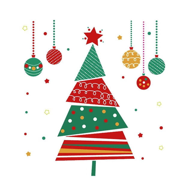 Árbol de Navidad Diy etiqueta de la pared arte extraíble calcomanía papel tapiz decoración de fiesta en casa
