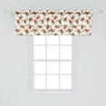 thumbnail image 2 of Ambesonne Strawberry Window Valance, Berry Blossoms Summer, 42" x 18", Vermilion Green, 2 of 3
