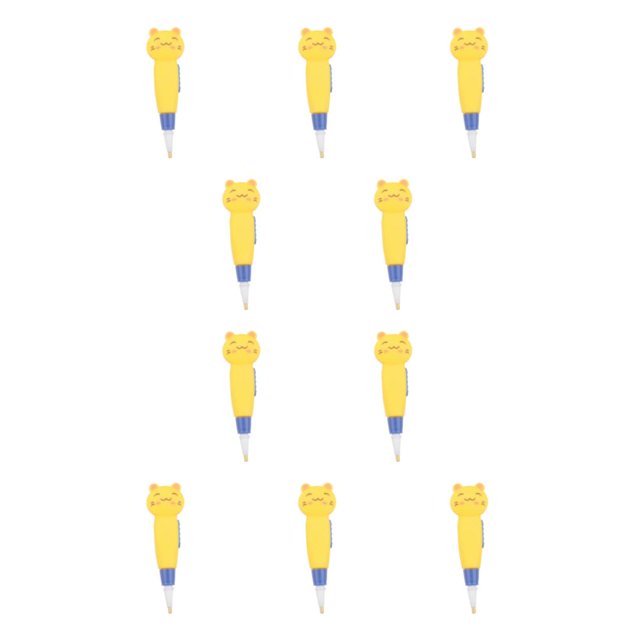 Inteprter Pluma de pintura de cristal ABS, accesorios de lápiz de dibujo de repuesto alimentados por para niños lindos portátiles con Tipo 1 10piezas