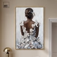 thumbnail image 3 of Her Ivory Blossom Dress Canvas Inspiring Women Protraits by Art Remedy, Gold Frame, 36" x 54", 3 of 7