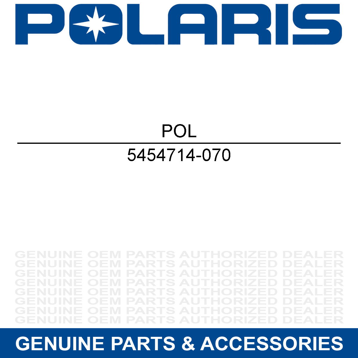 Polaris 5454714-070 Gloss Black Center Radiator Shroud Sportsman 850 High Lifter