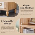 thumbnail image 5 of SinCiDo Tall Arched Bathroom Storage Cabinet with Adjustable Shelves, 5-Tier Bathroom Cabinet for Bathroom, Kitchen, Living Room, Natural, 5 of 7