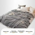 thumbnail image 3 of Under $1 Throw Blanket, Hwkond Fleece Blanket, Gift Blanket, Fleece Air Conditioning Blanket, Nap Blanket(Deep Gray,70x100cm), 3 of 7