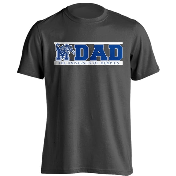 University of Memphis Tigers Dad Proud Parent Short Sleeve T-Shirt