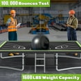thumbnail image 6 of Large Rectangle Trampoline for Kids and Adults, 1600LBS Weight Capacity Recreational Trampoline with Enclosure Net, Basketball Hoop, Segmart Galvanized Heavy Duty Outdoor Trampolines for Patio Garden, 6 of 11