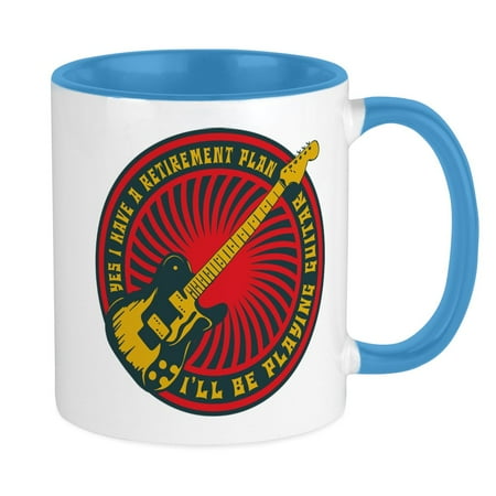 

CafePress - Guitar Retirement Plan - Ceramic Coffee Tea Novelty Mug Cup 11 oz