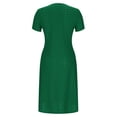 thumbnail image 3 of Robe d'Été Décontractée à Œillets pour Femmes, Robe Maxi Brodée Boho, Robe Longue Plissée, Vêtements Tendance pour Vacances à la Plage 2025, 3 of 6