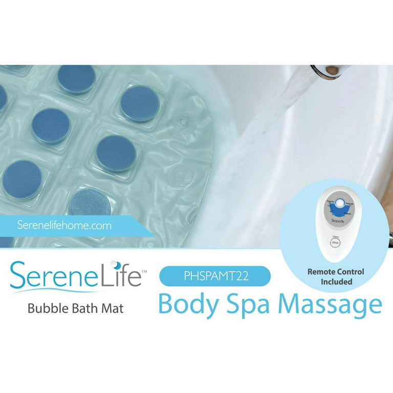SereneLife PHSPAMT24HT Bath Tub Bubble Body Massage Spa Mat with