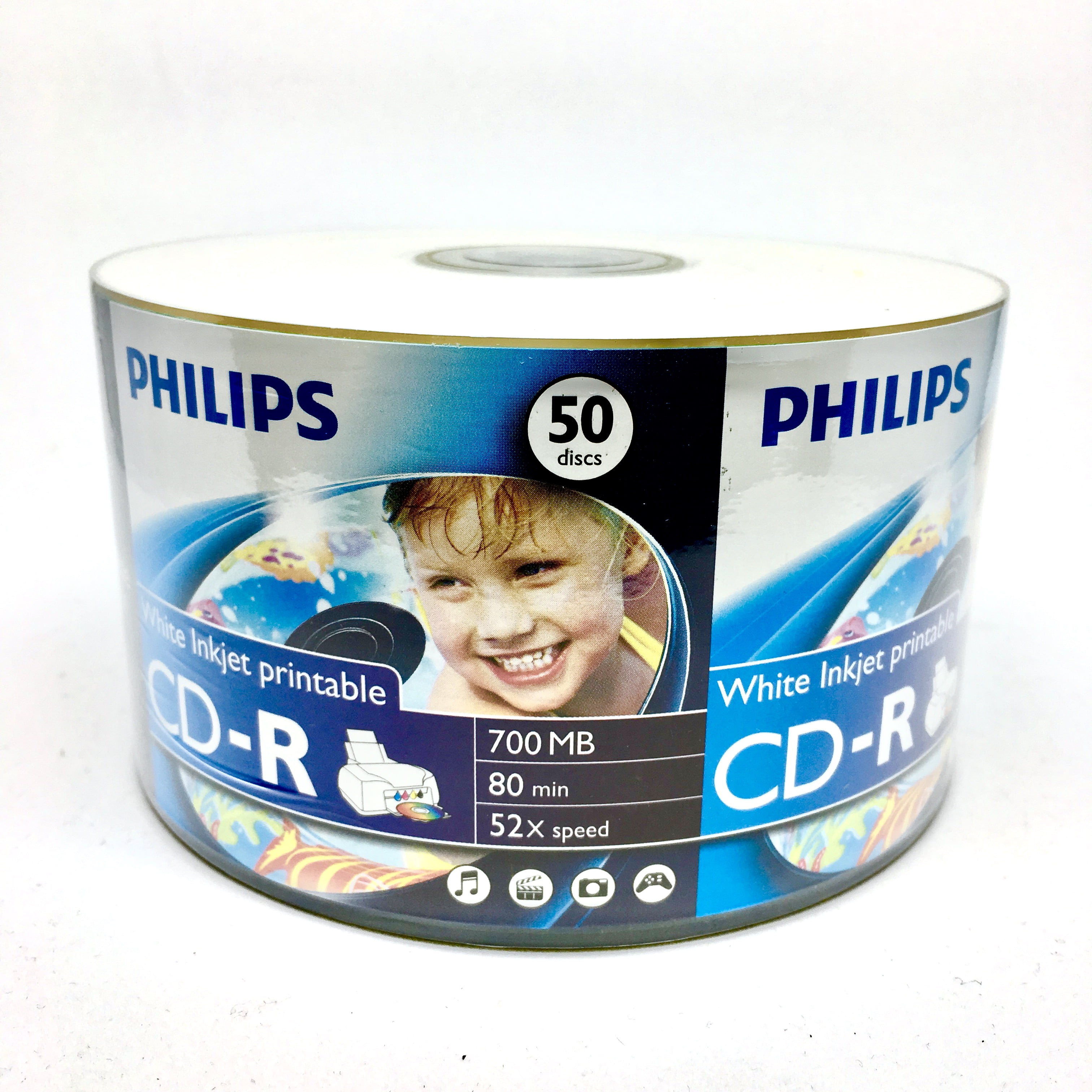 PHILIPS CD-R 80MIN/700MB 52X White Inkjet Printable (Crystal clear Hub) Show up 50computer systems Majority Shade Wrap photo relating to Inkjet Printable Cd referred to as PHILIPS CD-R 80MIN/700MB 52X White Inkjet Printable (Apparent Hub) Appear 50computers The greater part Color Wrap