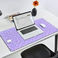 thumbnail image 3 of Kawaii Mouse Pad Large Desk Pad Gaming Cute Stars Purple XXL Mouse Pads, Desk Mat for Desktop Pad Pink Anime Office Decor Desk Mousepad Large 31.5x15.7in Extended Keyboard Mousepads for Desk Girl, 3 of 6