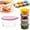 B, variant on Homesteed Small Glass Bowls With Airtight Lids Leak Proof Stackable Ramekins 8oz Microwave Safe Custard Cups Prep Mixing Dessert Dips Sauces 3x2 in