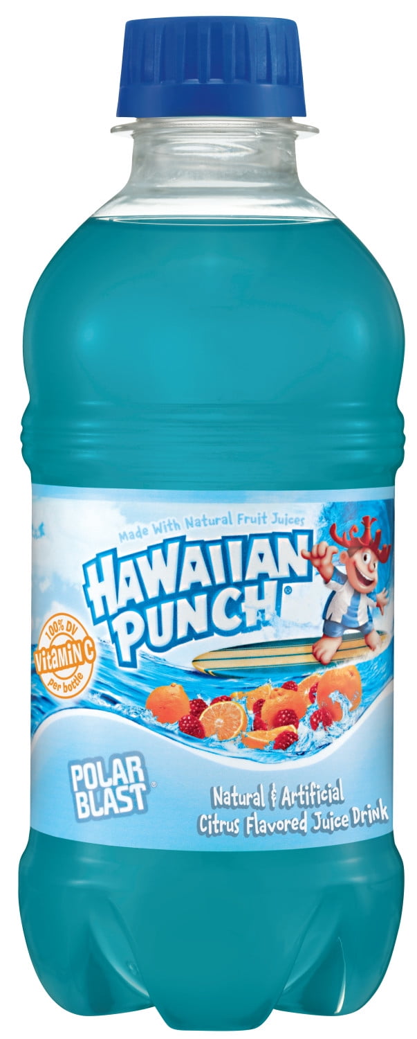 (24 Bottles) Hawaiian Punch Polar Blast, 10 Fl Oz