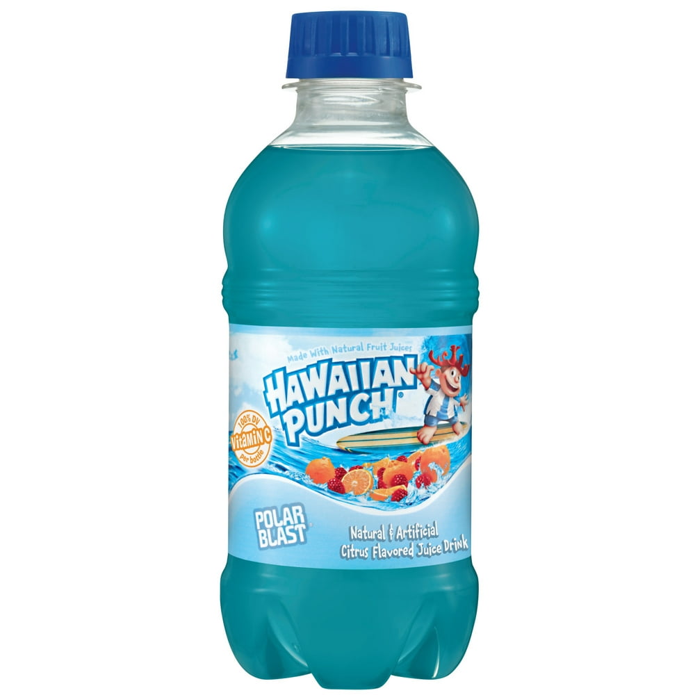 (24 Bottles) Hawaiian Punch Polar Blast, 10 Fl Oz